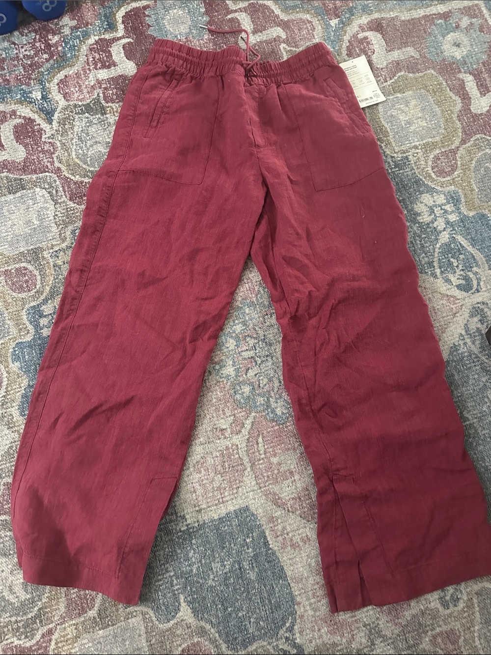 Athleta Retreat Linen Wide Leg Pants
